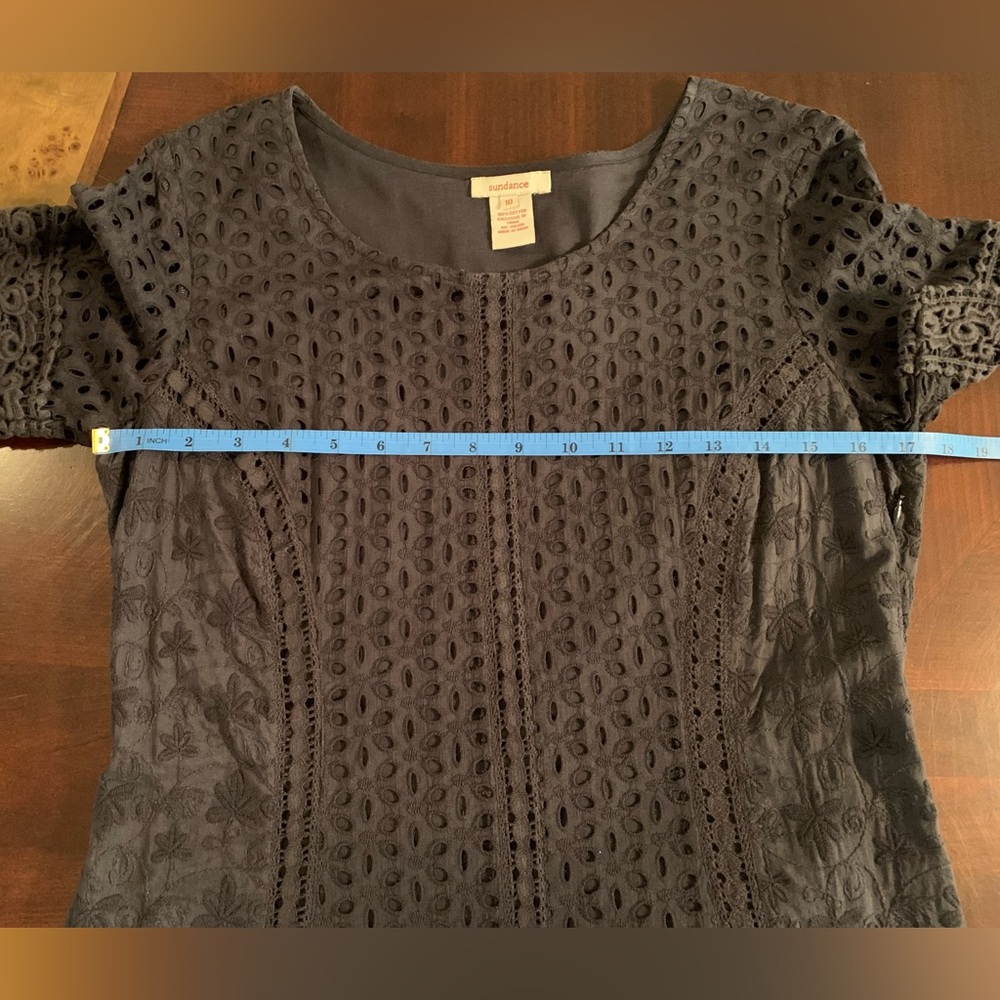 Sundance Black Dress Size 10 - Picture 11 of 13